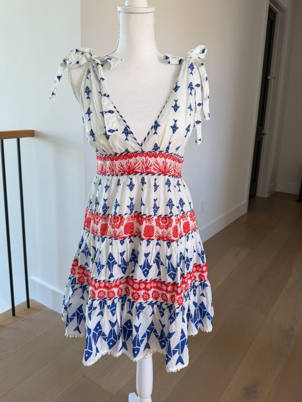 Farm Rio cotton summer mini dress print